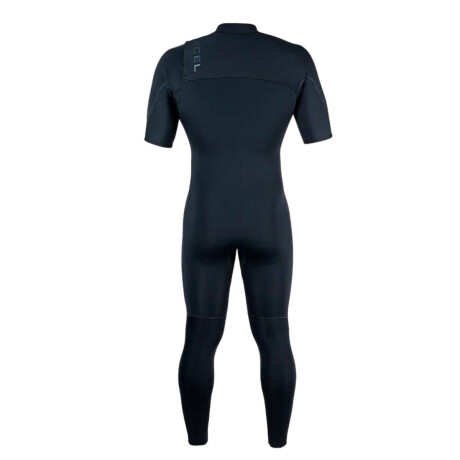 Traje Xcel Mens Comp X Short Sleeve Full 2 mm Chest Zip Negro
