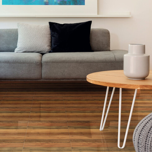 Ceramica Madera Brillo Liso 45X45Cm Piso Pared GAMAS DE MARRON