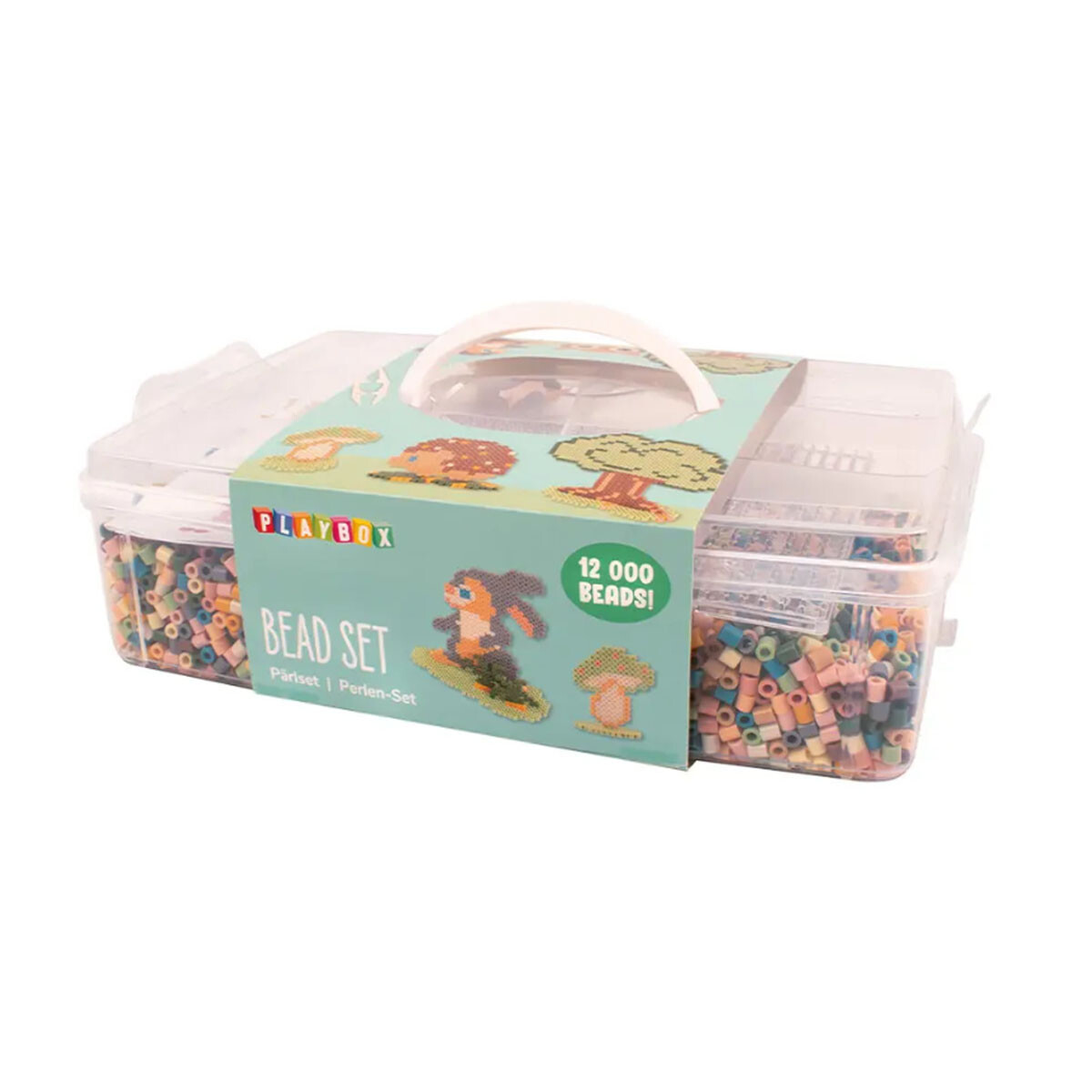 Cuentas para planchar pastel colores 12.000 piezas Hama Beads Playbox 