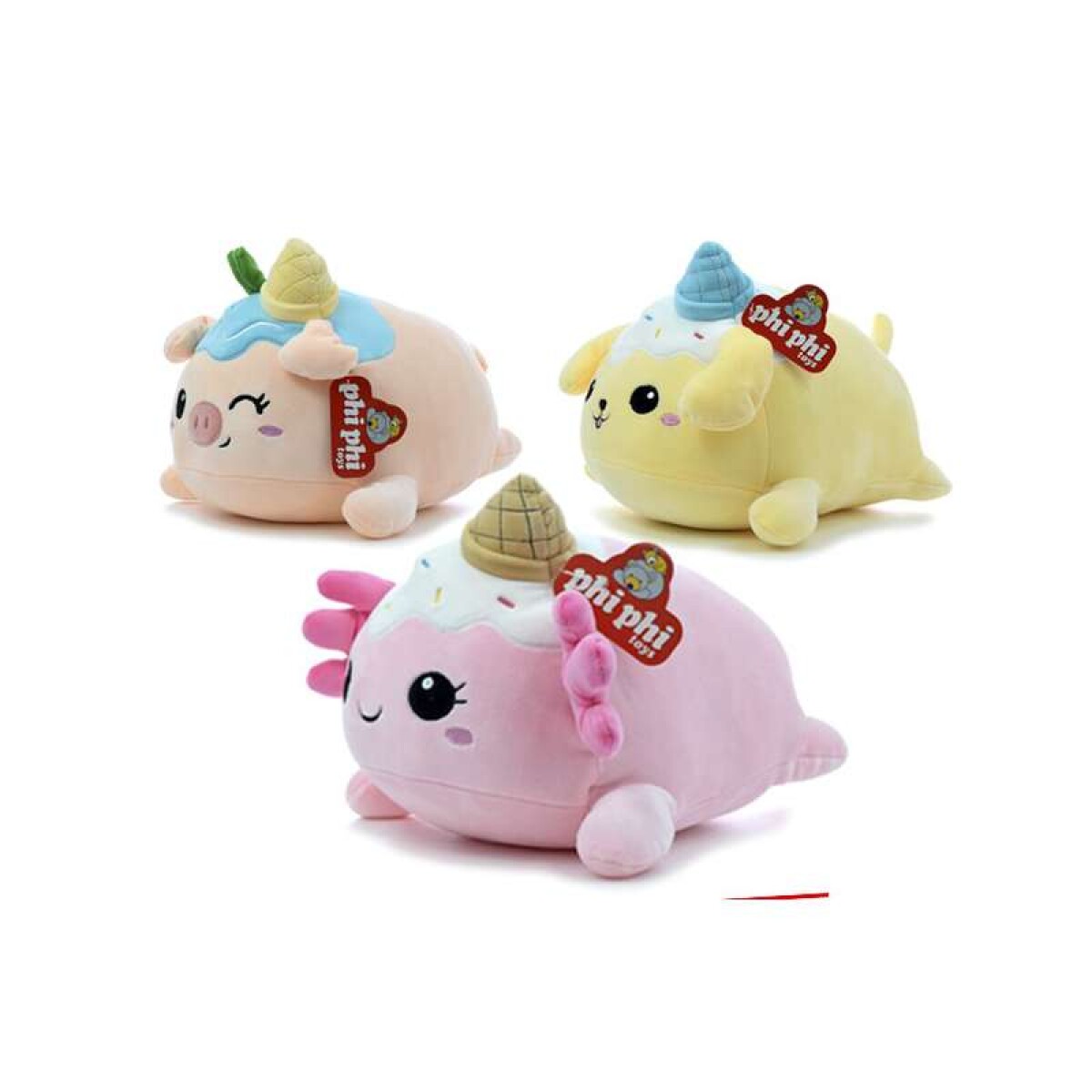 Peluche Spandex Phi Phi 23 cm - Rosa 