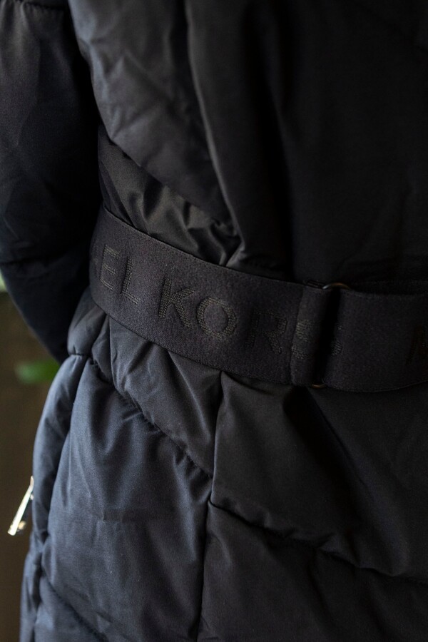 Campera Abrigo Capucha NEGRO