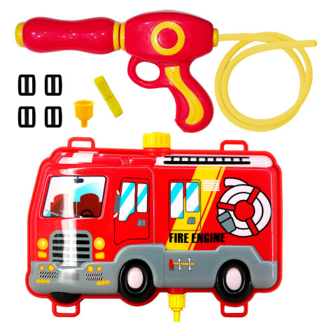 Pistola Juguete De Agua Con Mochila Infantil Verano Bombero
