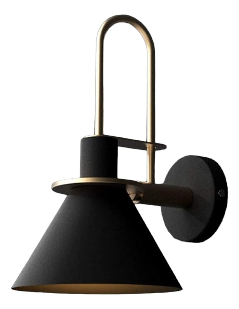 Lampara Aplique Moderna Estilo Industrial Kigali - Negro 