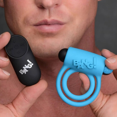 Anillo Vibrador Control a Distancia BANG! Azul