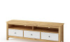 Rack TV 3 Cajones Madera Natural - Mari Blanco
