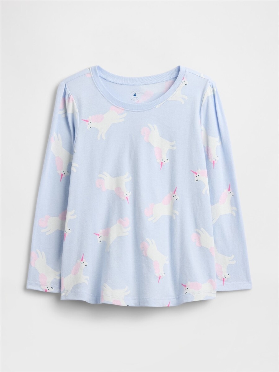 Remera Gráfico Toddler Niña - Serene Blue 