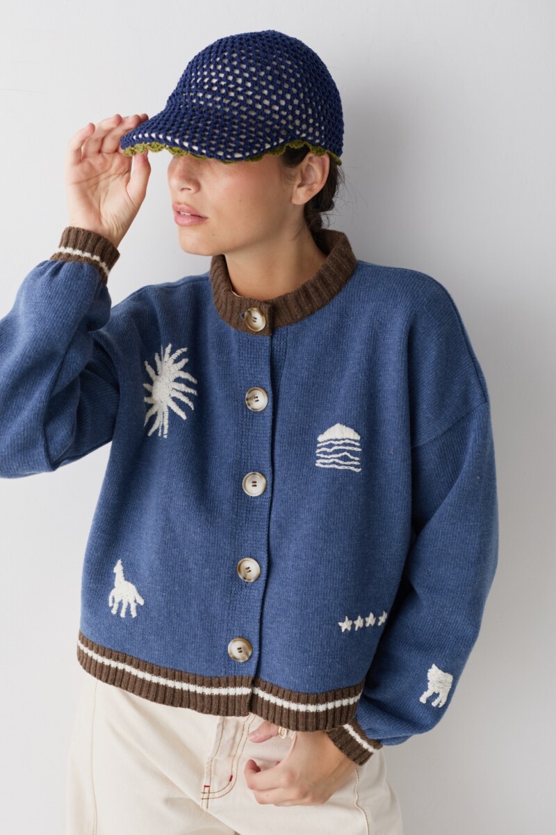 PRE VENTA CARDIGAN TERRO UY Azul