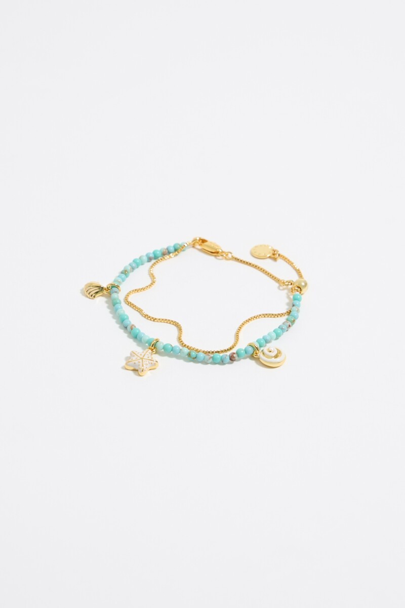 PULSERA DOBLE ESTRELLA DE MAR 