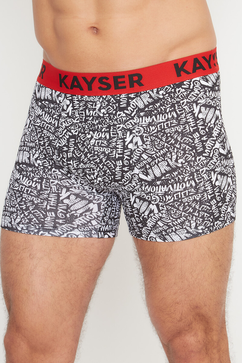 BOXER ALG.LYC. LARGO ROJO