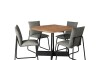 Juego de Comedor Atria Cuadrada 4 Sillas Juego de Comedor Atria Cuadrada 4 Sillas