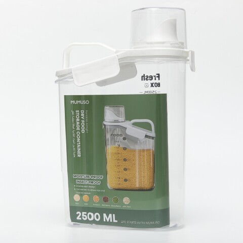 CONTENEDOR PORTÁTIL DE ALMACENAMIENTO DE ALIMENTOS SECOS HERMÉTICO-2.5L CONTENEDOR PORTÁTIL DE ALMACENAMIENTO DE ALIMENTOS SECOS HERMÉTICO-2.5L
