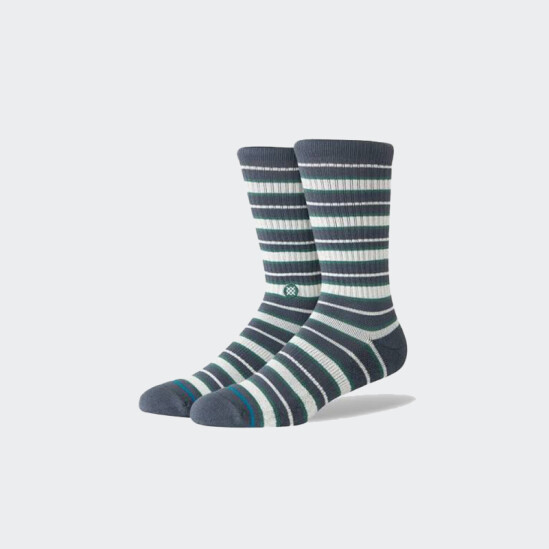 Medias Stance Signature Stripe Crew Azul