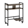 CARRO ORGANIZADOR CON RUEDAS - LEGNO/NEGRO CARRO ORGANIZADOR CON RUEDAS - LEGNO/NEGRO