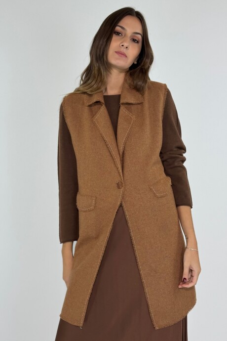 CHALECO MERINA Camel