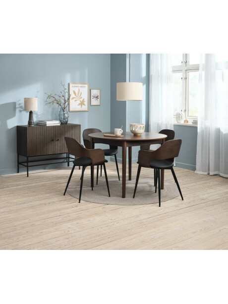 Mesa de comedor MARSTRAND exten Ø110/110x200 roble osc Mesa de comedor MARSTRAND exten Ø110/110x200 roble osc