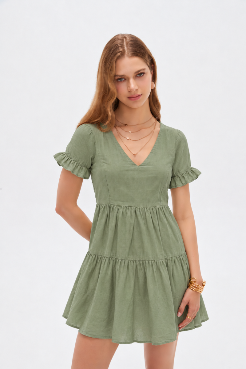Vestido Kaleu - Menta Oscuro 