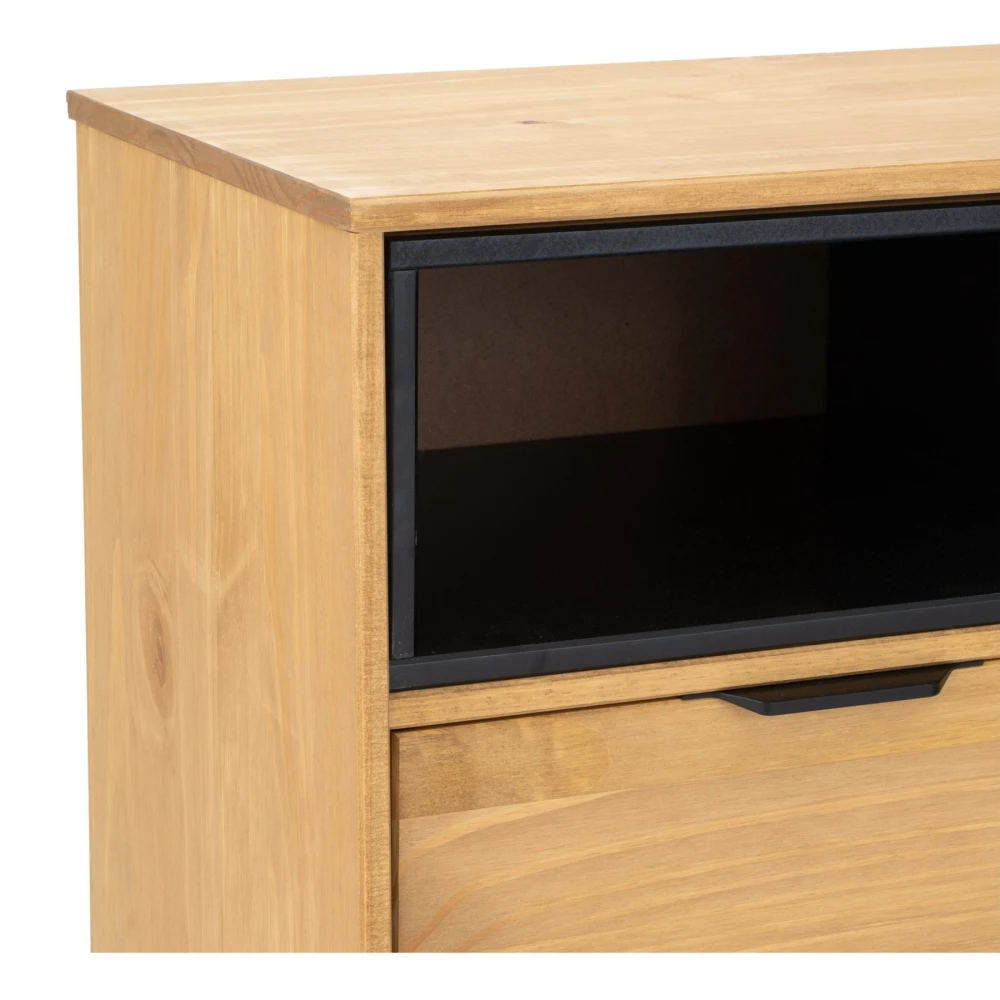 Aparador Bargueño Rack Living Comedor Madera - Denise Aparador Bargueño Rack Living Comedor Madera - Denise