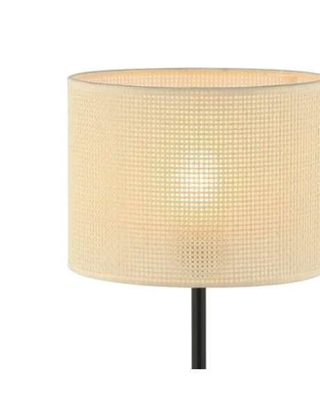 LAMPARA DE MESA D25x45CM TEJIDO/METAL BEIGE/NEGRO LAMPARA DE MESA D25x45CM TEJIDO/METAL BEIGE/NEGRO