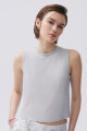 Top Lumina Plateado
