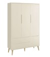 Ropero 3 puertas 2 cajones Infantil Theo Gris