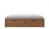 Cama Madera Maciza Con Cajones - Queen - Linea beauty Amendoa