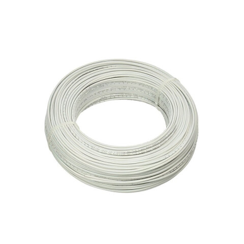 Cable de cobre flexible 6,00 mm² blanco-Rollo 100m N03050