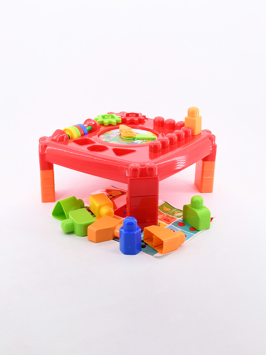 RELOJ CON BLOQUES - MULTICOLOR 