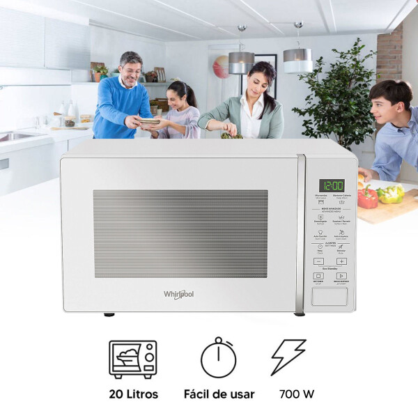 Microondas whirlpool Wms20dzsds 20 L MICROONDAS WHIRLPOOL WMS20BZIM 20LT