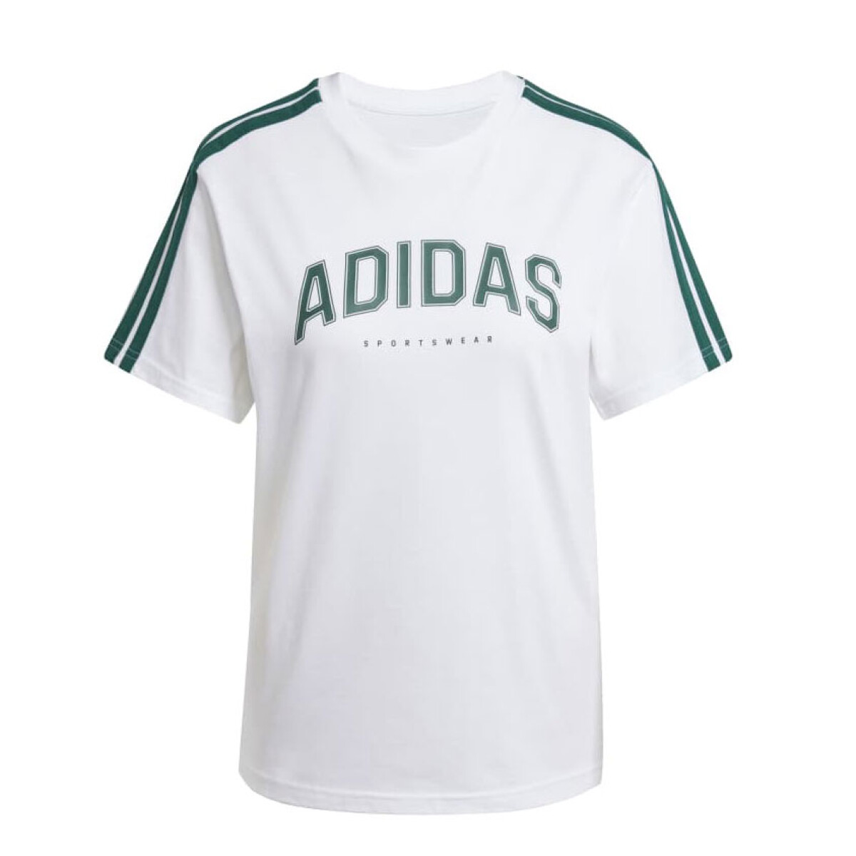 Remera de Mujer Adidas Lounge Soft Side Graphic - Blanco - Verde 