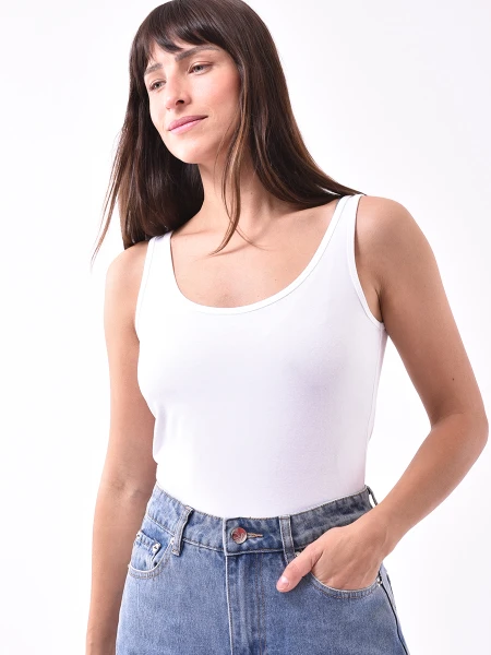 MUSCULOSA INTERIOR BLANCO