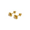 Abridores Zirconia blanca-Oro 18k-Piedra Zirconia-AB9533 conpiedra