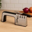 AFILADOR DE CUCHILLOS Y TIJERAS MOR 23X8,5CM NEGRO
