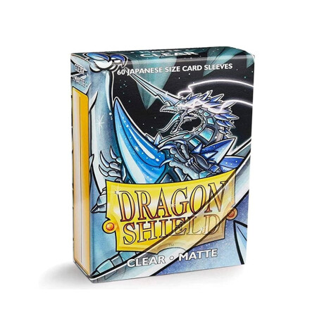 Dragon Shield: 60 Japanese Size Card Sleeves - Clear Matte Dragon Shield: 60 Japanese Size Card Sleeves - Clear Matte
