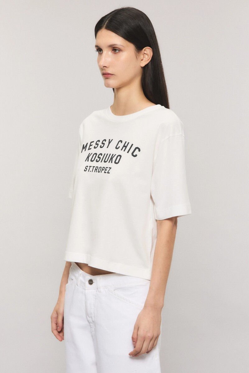 REMERA MESSY CHIC KSK Crudo