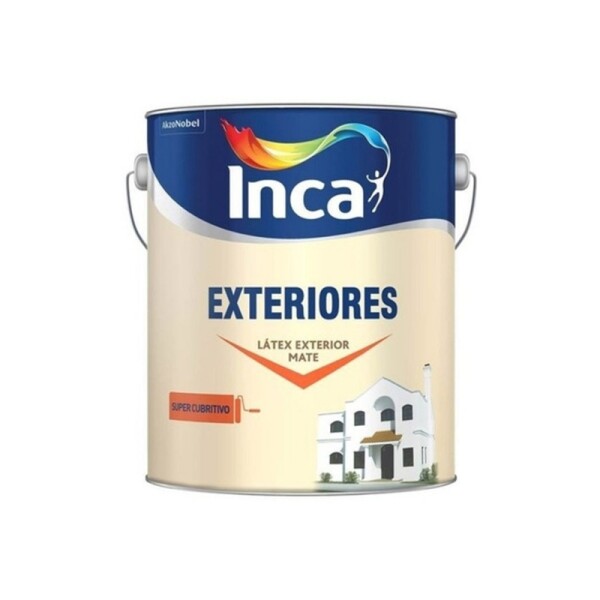 PINTURA EXTERIORES BLANCO 4 lts. INCA Pintura Exteriores Blanco 4 Lts. Inca