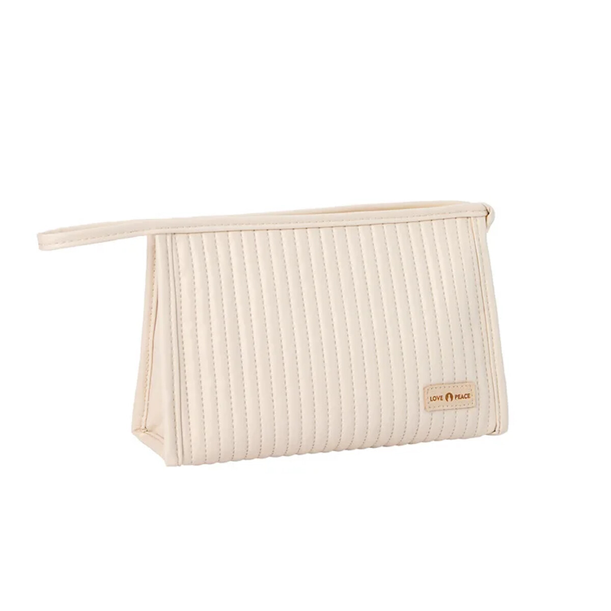 Neceser texturado grande - Blanco 