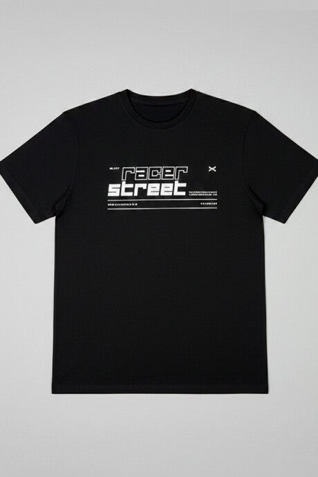 T-SHIRT RACER DIXIE Negro