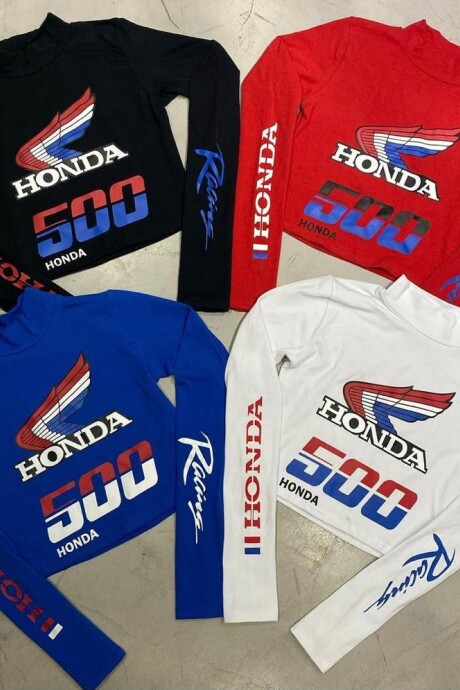 Polera HONDA 500 Azul