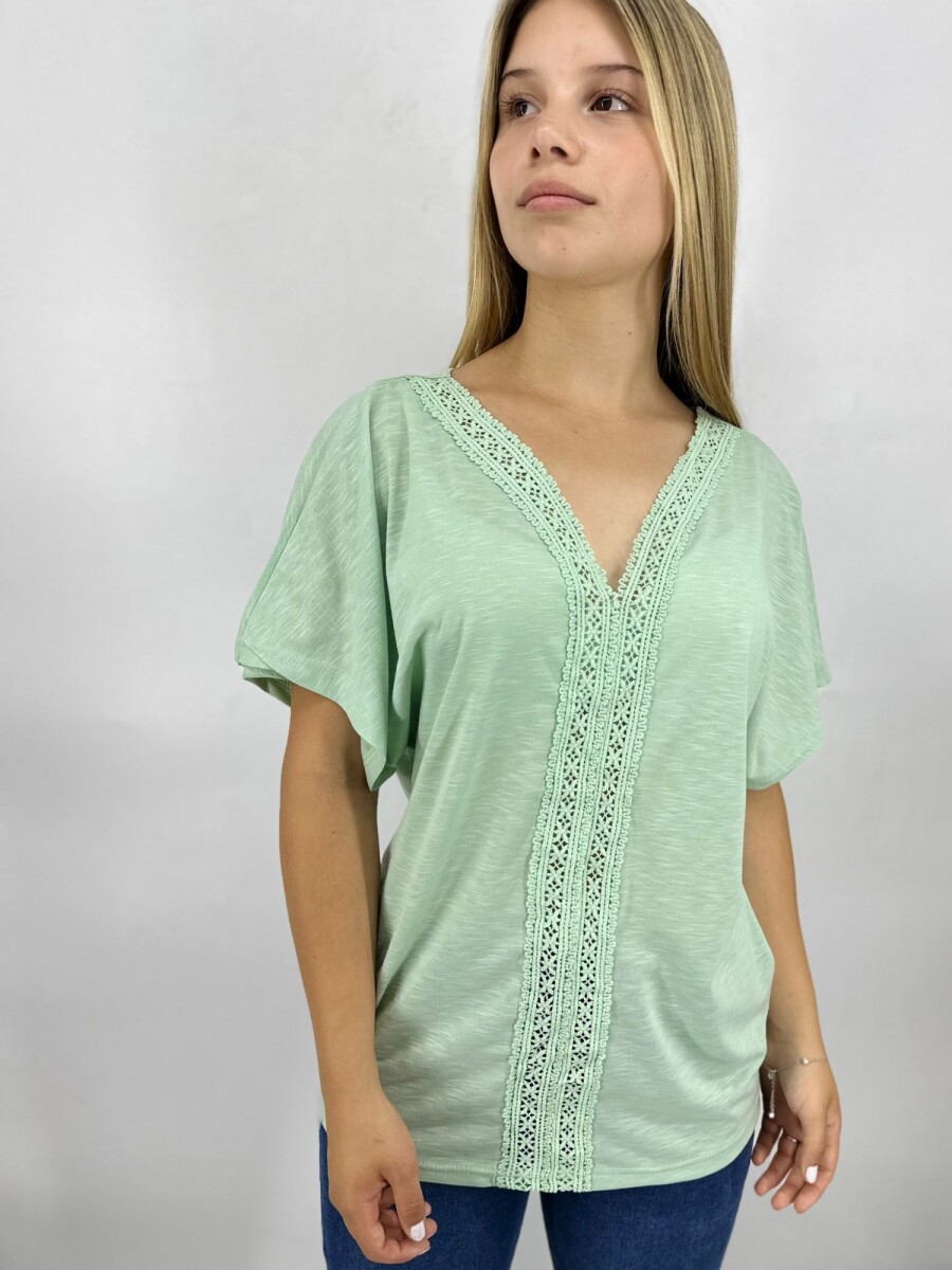 T-SHIRT SLOWLY 2412 - VERDE 