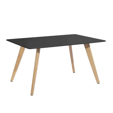 Mesa Eames Rectangular Blanca Patas Calidad Precio Negro