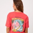 T-SHIRT RUSTY DOBI ROJO
