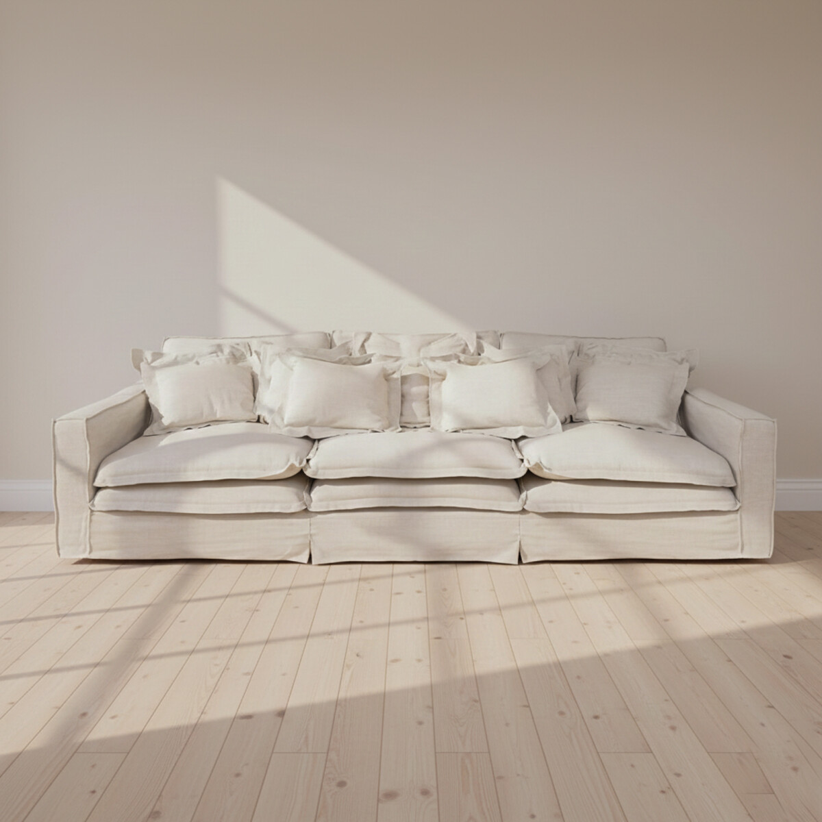 SOFÁ - 4 CUERPOS TELA-PREMIUM NATURAL-BEIGE SALOTTO XL NATURAL 