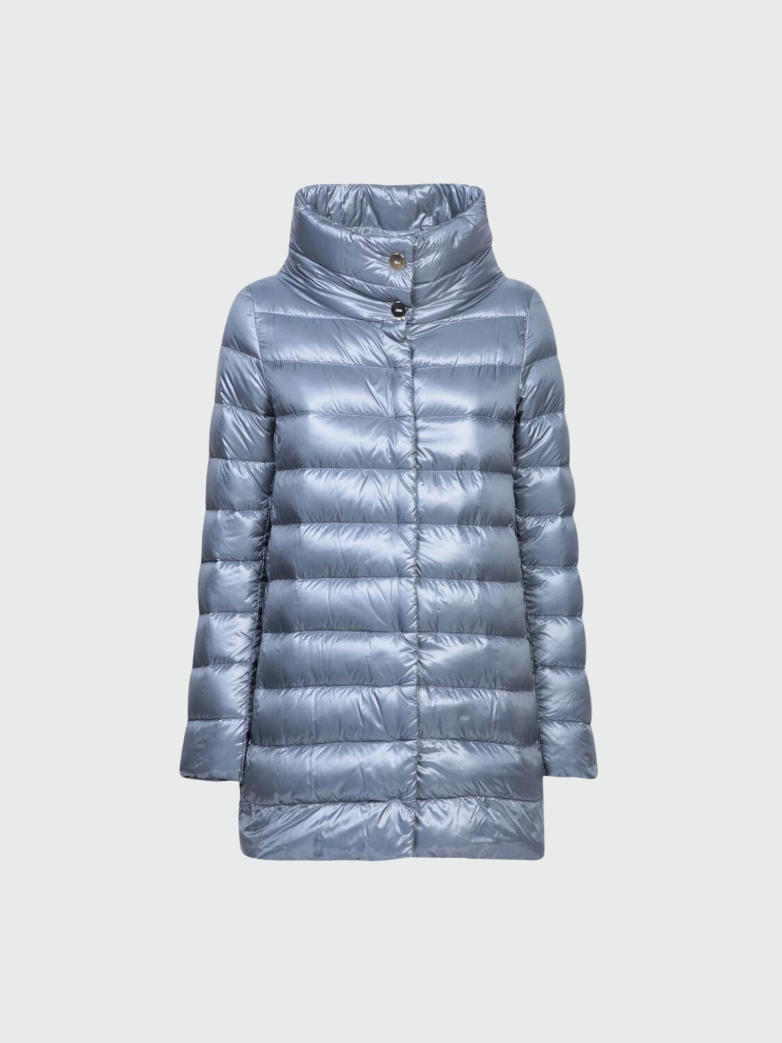 Herno - Campera de corte A confeccionada en nylon ultraligth, Giulia Celeste