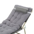 Catre plegable acolchonado Gris