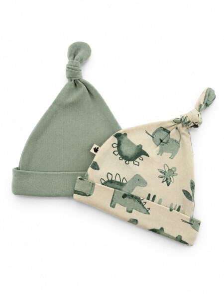 GORRO DINO PACK X 2 VERDE CLARO