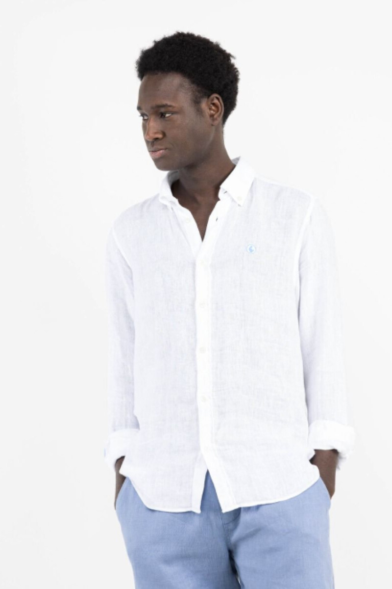Camisa Lino El Ganso Blanca
