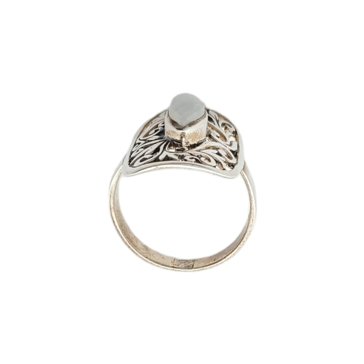 Anillo Calado-Plata 925-Piedra Luna-AN3093 - conpiedra 