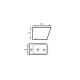 BIDET 1 AGUJERO BALKHASK BLANCO BRILLANTE 53X35X41 CM 000