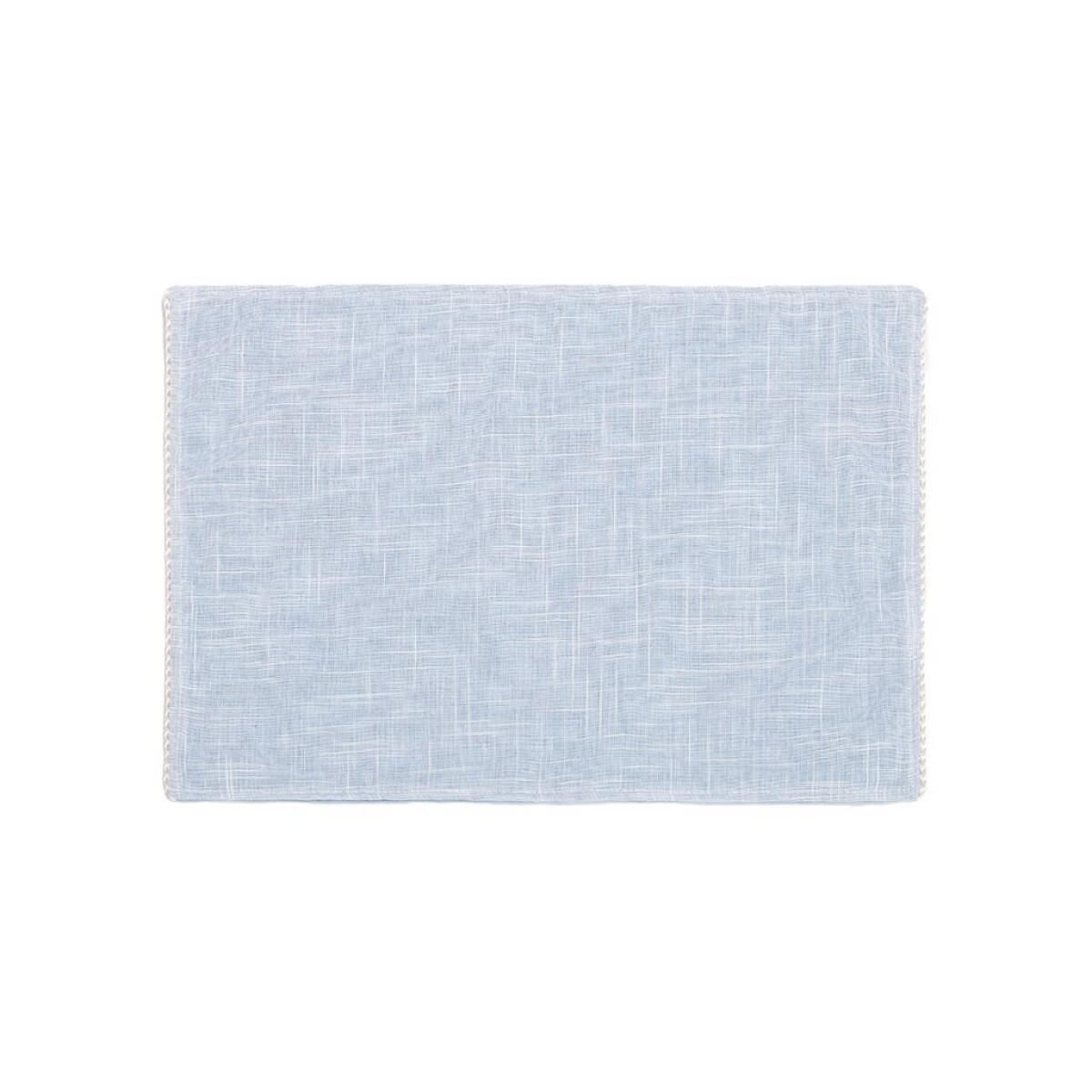 INDIVIDUAL DE TELA POLIALGODON 33x44CM CELESTE 