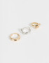 Sets Anillos Chunky Edition Set De Anillos Mixplating Chunky - Combinacion Bicolor